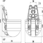 Pojilica za krave / goveda od nehrđajućeg čelika s cijevnim ventilom E21 - Slika 2
