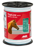 Traka TopLine 10 mm bijelo-crna - Slika 4