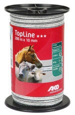 Traka TopLine 10 mm bijelo-crna - Slika 3